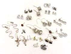 Group lot of Vintage 925 sterling silver earrings