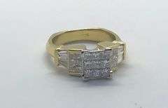 STUNNING 14K TWO TONE GOLD RING