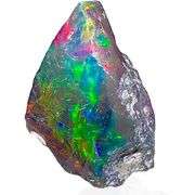 Natural Rough Black Opal Gemstone