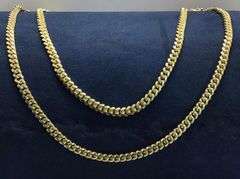 Classic 10k yellow gold Cuban link chain