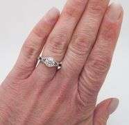 Designer Sylvie Diamond & Blue Sapphire Ring