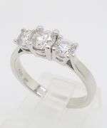 Classic Three Stone Diamond Engagement Ring