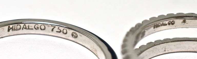High-End 18K Hidalgo Insert Band Set
