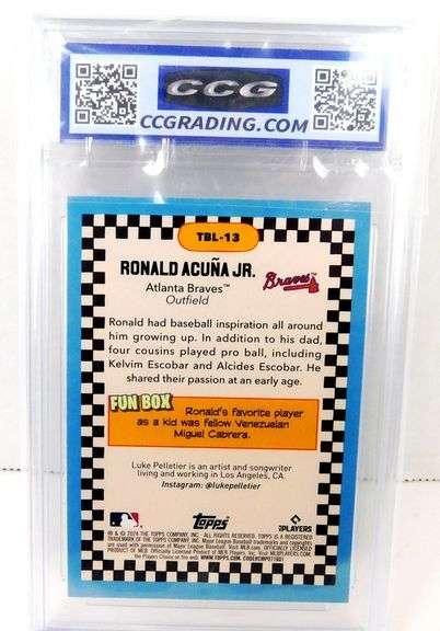 Ronald Acuna, Jr. Big Leagues Baseball Cards, 10 Gem Mint