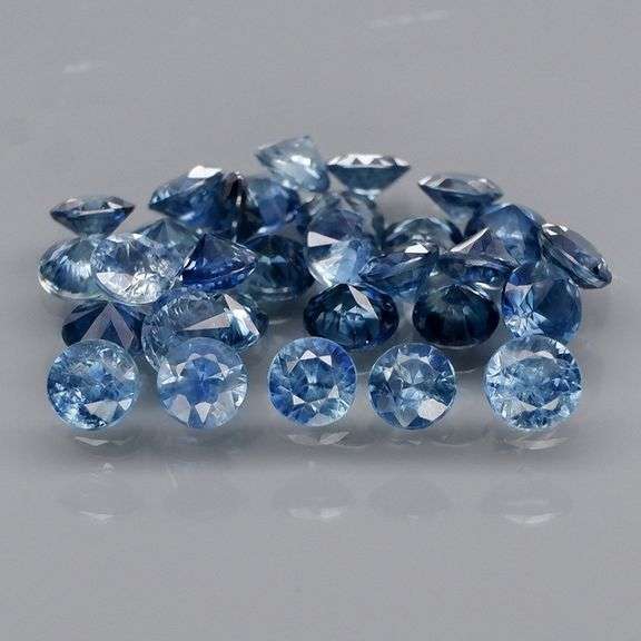 Collectors top sapphire blue 2.94ct Sapphire set