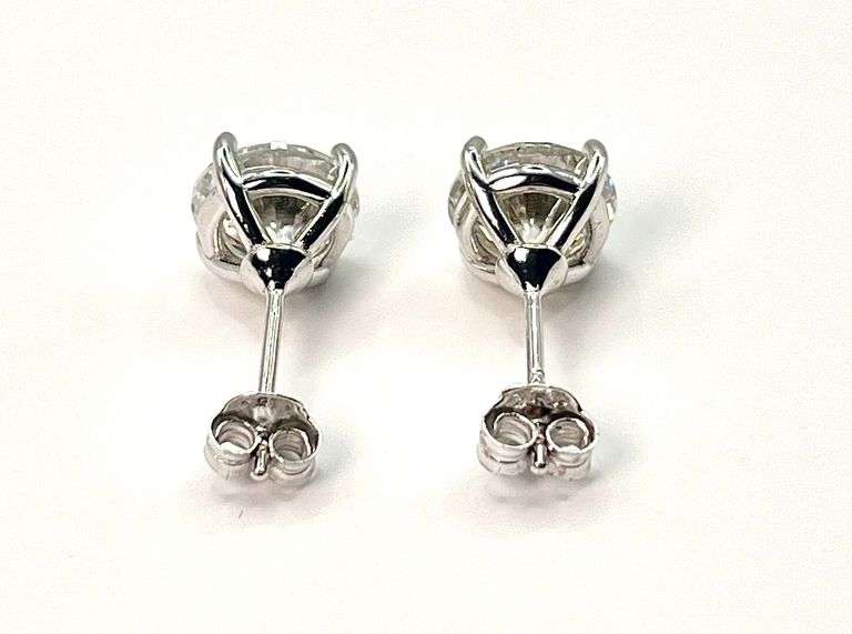 Dazzling 4.Cttw Bright White Lab Simulated Diamond Earrings