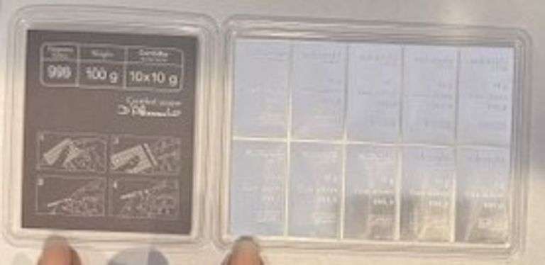 Valcambi Silver CombiBar 10 x 10 gram