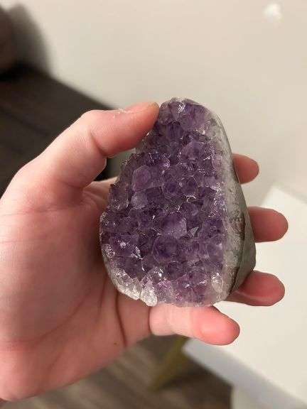 Deep Purple Amethyst Cluster Geode