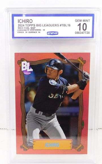 Ichiro 2024 Topps Baseball Card, Gem Mint 10