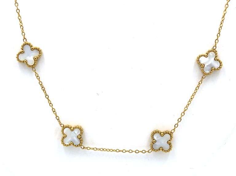 20 Clover stainless steel necklace