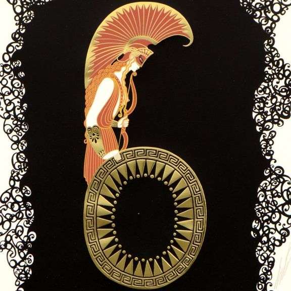Numeral 6 by Erte (1892-1990)