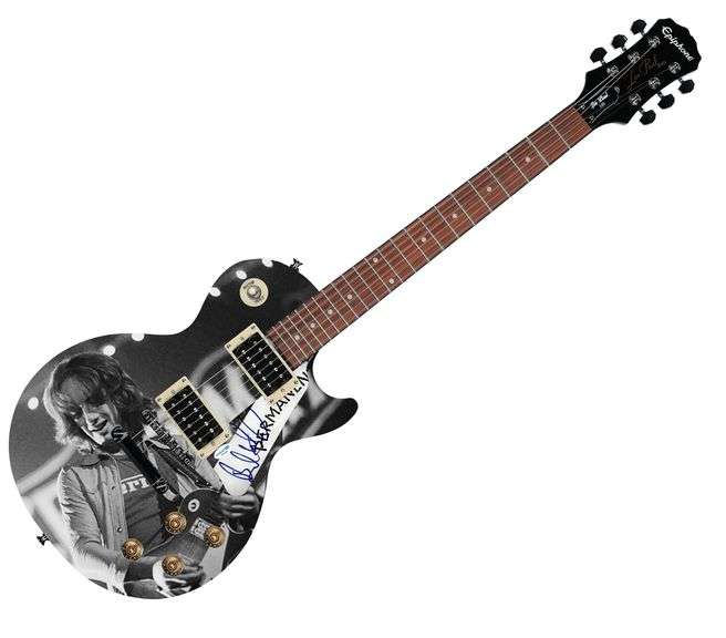 Aerosmith Brad Whitford Signed "Live Legends" 1/1 Les Paul 100 Graphics Guitar ACOA