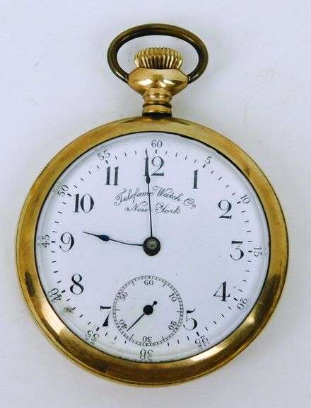 Telefame Watch Co., New York Gold Filled Pocket Watch