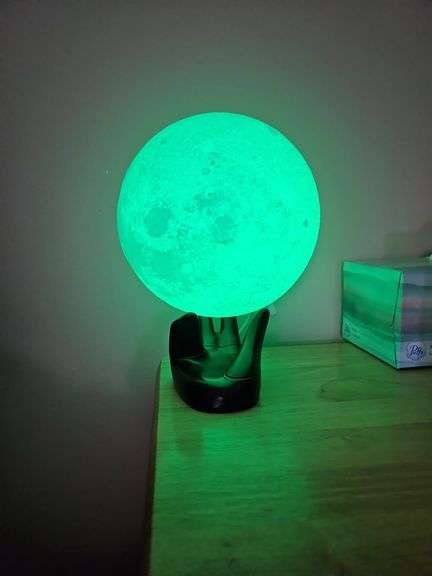 16 Colors Moon Lamp Night Light with Hand Stand