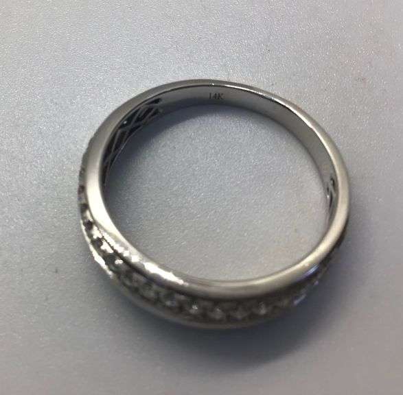 14K WHITE GOLD MEN’S WEDDING BAND