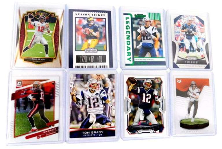 8 Tom Brady Football Cards