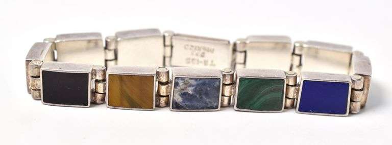 Multi-Gemstone Bracelet in Sterling Silver