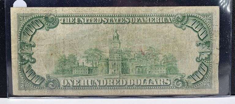 1934 Lime Green $100 Note, Circulated