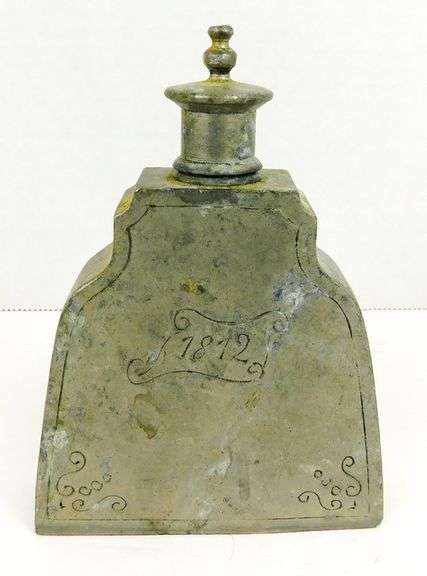 War of 1812 French Pewter Flask
