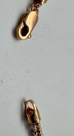 14K Rose Gold Iced Chain