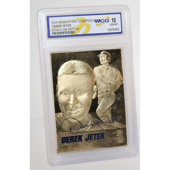 Limited Edition Derek Jeter NY Yankees 24K Gold Card Mint 10