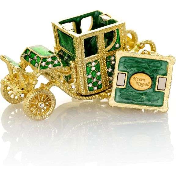 24k Gold Plated Fabergé Style Chariot