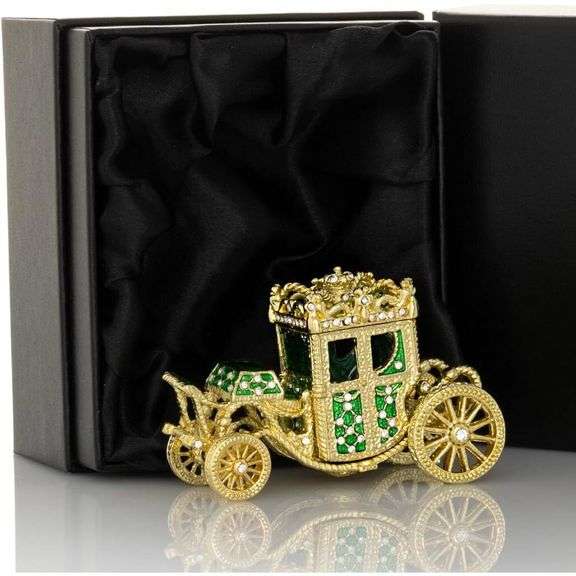 24k Gold Plated Fabergé Style Chariot