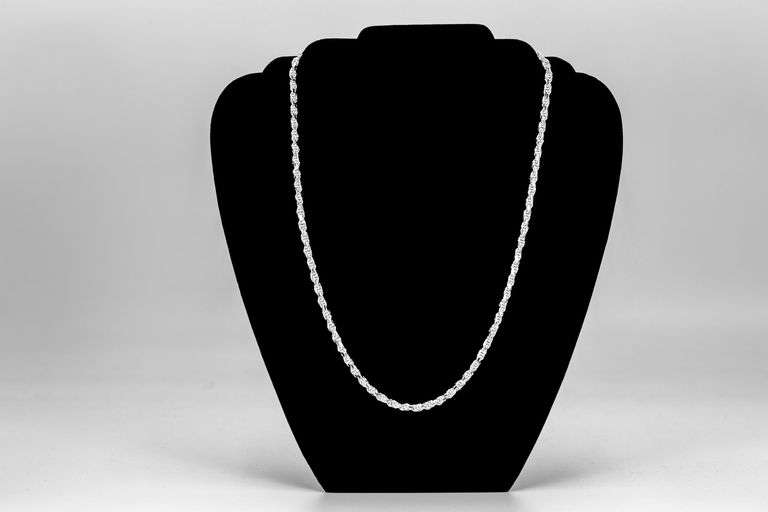 Sterling Silver Diamond-Cut Rope Chain 4.7mm Solid 925 Italy New Necklace 36"