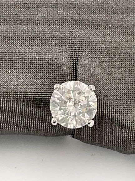CERTIFIED BRAND NEW 14K WHITE GOLD DIAMOND STUDS