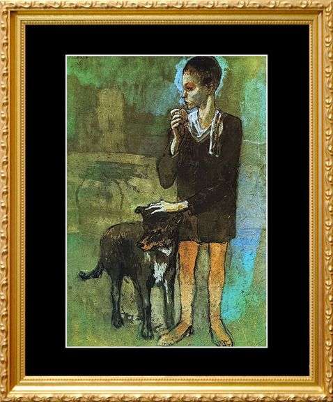 Collectible Vintage Pablo Picasso, Boy with a Dog
