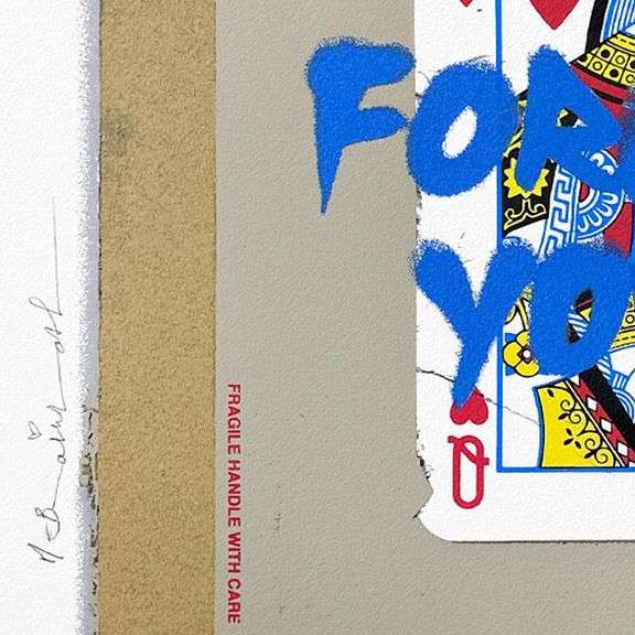 Queen of Love (Blue) by Mr Brainwash,
