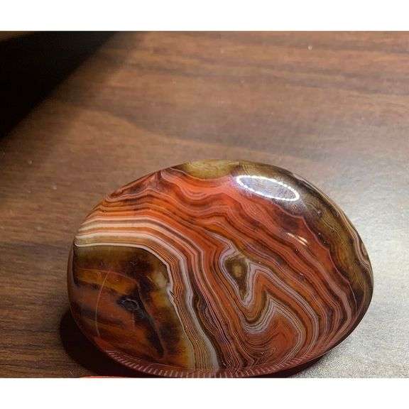 Polished Natural Agate Palm Stone