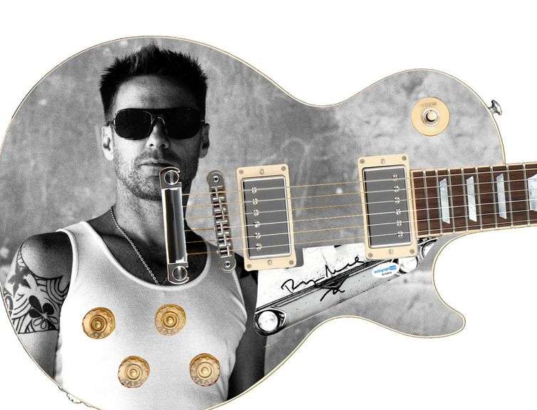 Bryan Adams Autographed 1/1 Custom Graphics Electric Guitar ACOA