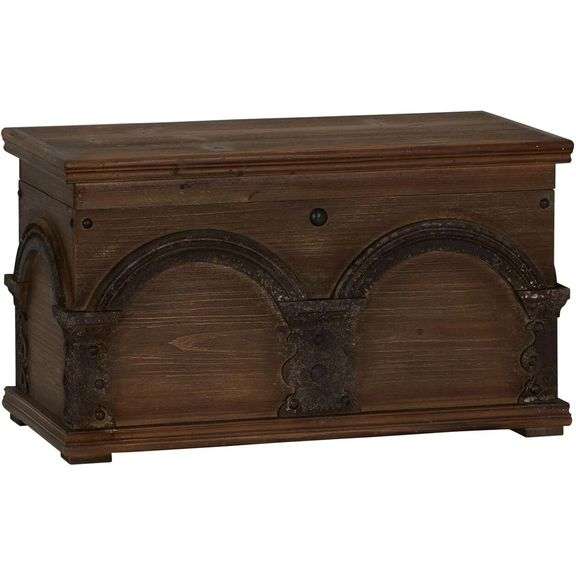 Wooden Arch Storage Trunk