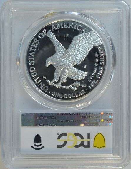 Scarce 2021-S Type 2 $1 Silver Eagle. PCGS PR70DCAM