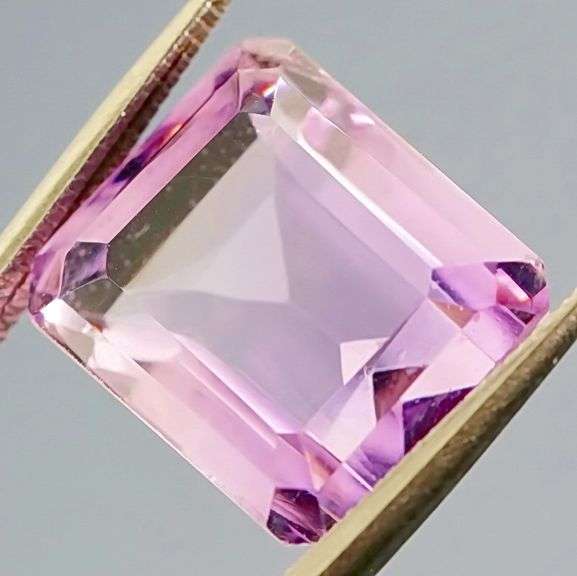 Bright violet 8.33ct emerald cut Bolivian Amethyst!