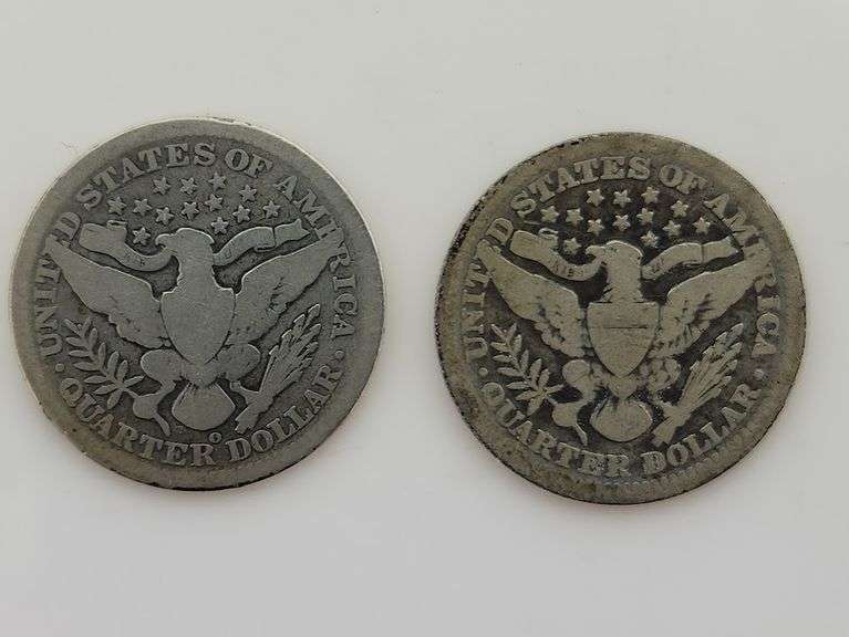 1906 O & 1907 Barber Quarters, Circulated