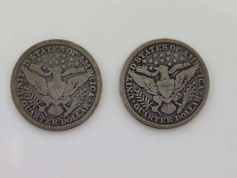 1896 & 1897 Barber Quarters, Circulated