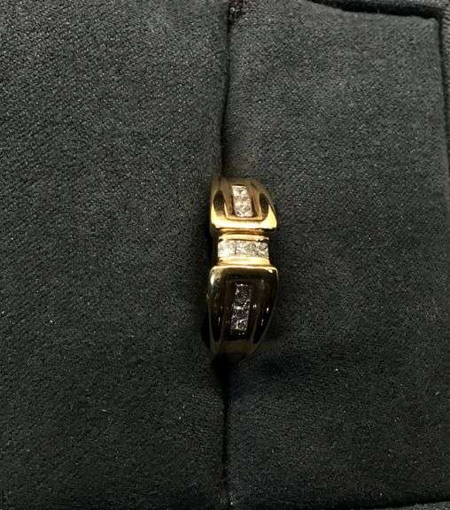 MEN’S 14K YELLOW GOLD NATURAL DIAMOND WEDDING BAND