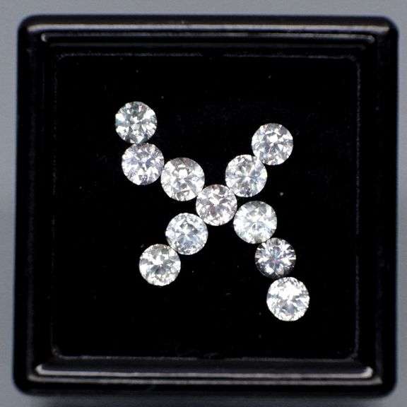 Brilliant! 1.80ct diamond cut diamond white Sapphire set