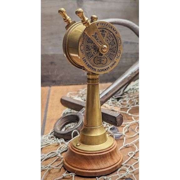 Brass Ship Engine Telegraph