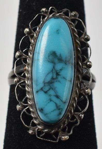 Turquoise Gemstone Ring in Sterling Silver