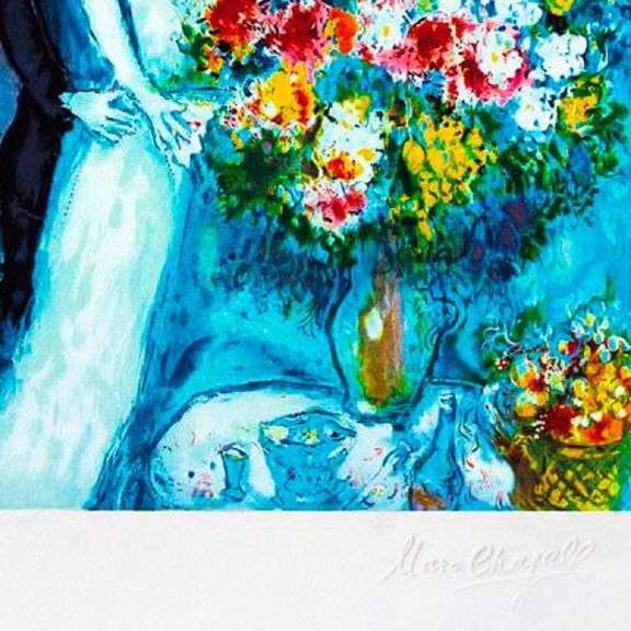 Bridal Bouquet by Chagall (1887-1985)
