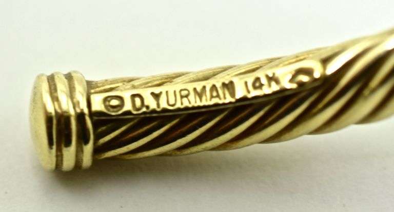 Ever-Popular 14K David Yurman Cable Cuffs