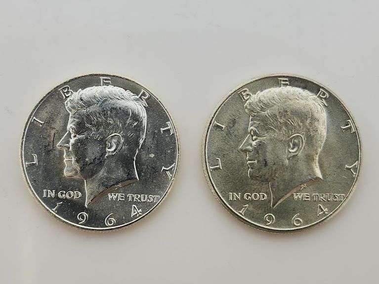 (2) 1964 Kennedy Half Dollars