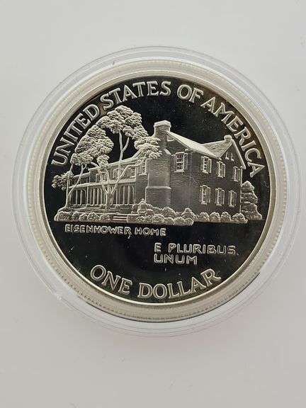 1990-P $1 Eisenhower Centennial PR DCAM