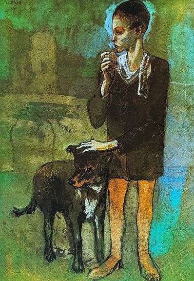 Collectible Vintage Pablo Picasso, Boy with a Dog