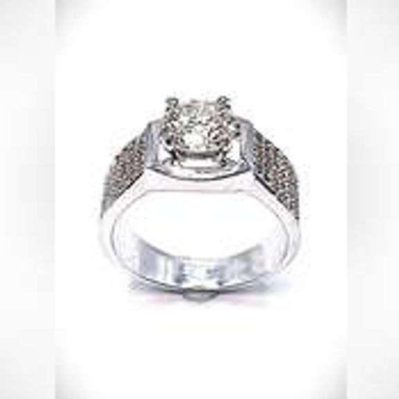Dazzling 2.5 Ct White Lab Simulated Diamond Ring
