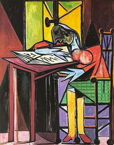 Collectible Vintage Pablo Picasso, Woman Reading