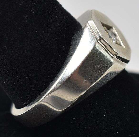 CZ Gemstones Men's Ring in Sterling Silver